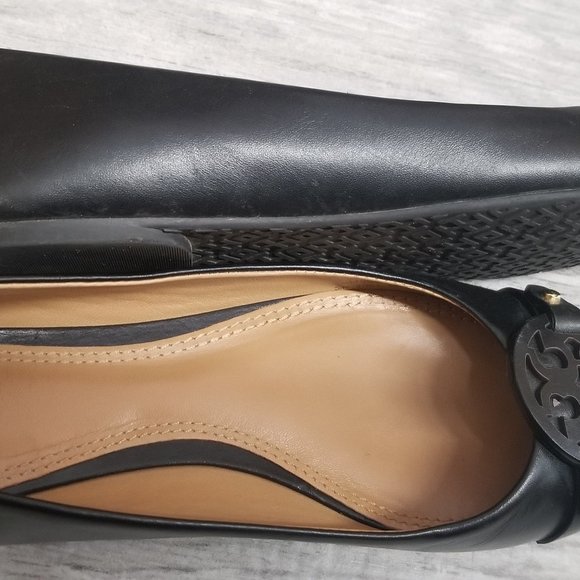 Tory Burch Black Mini Miller Ballet Flats, Size 6.5 - Picture 4 of 8